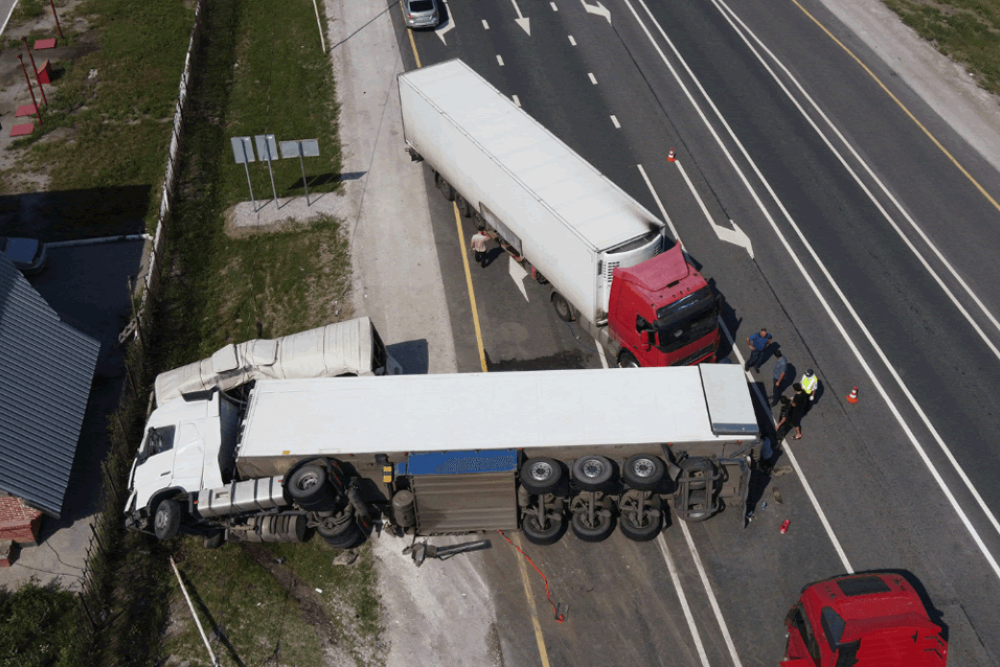multiple truck accident in Greenville