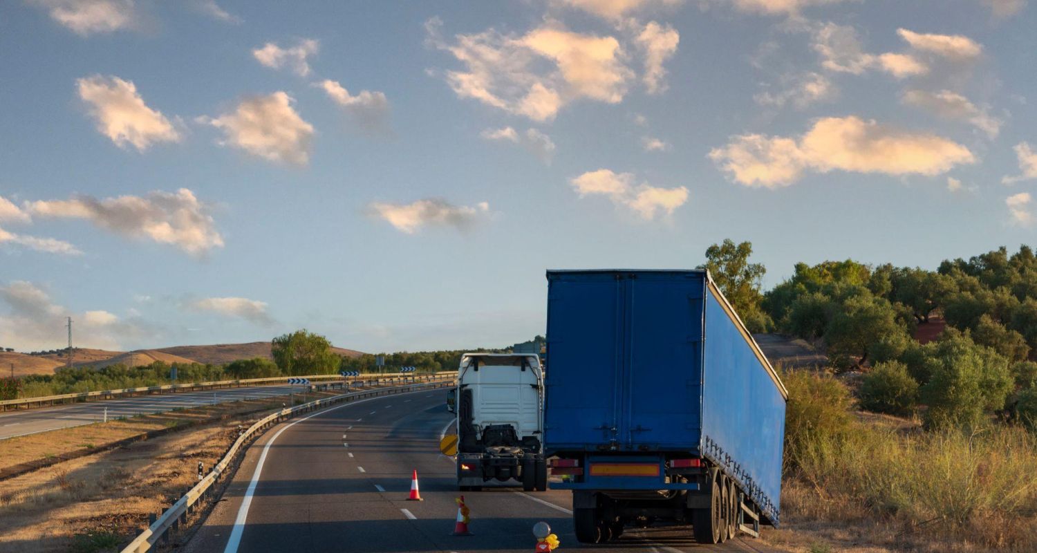 Truck Accident on the highway