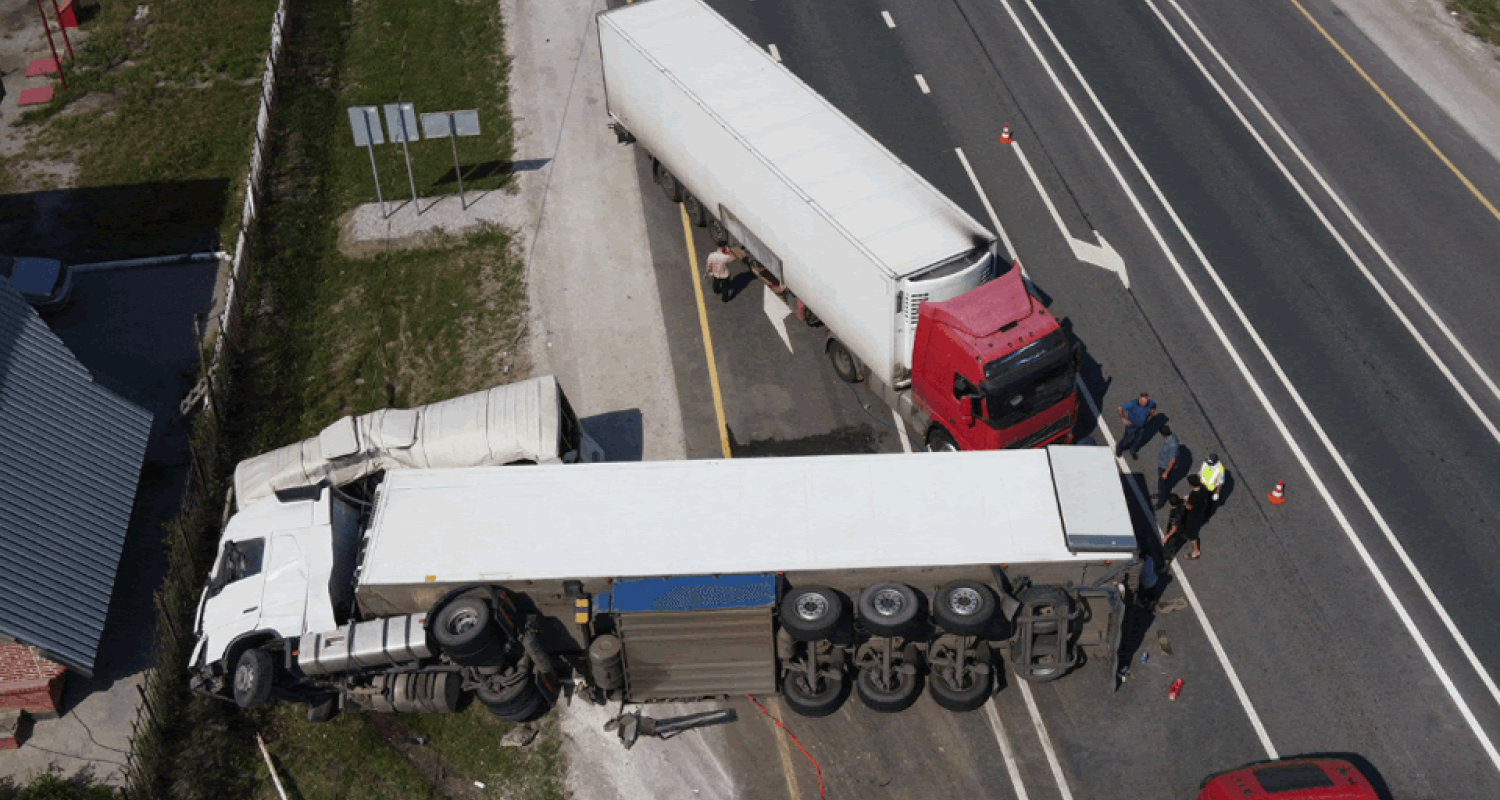 multiple truck accident in Greenville