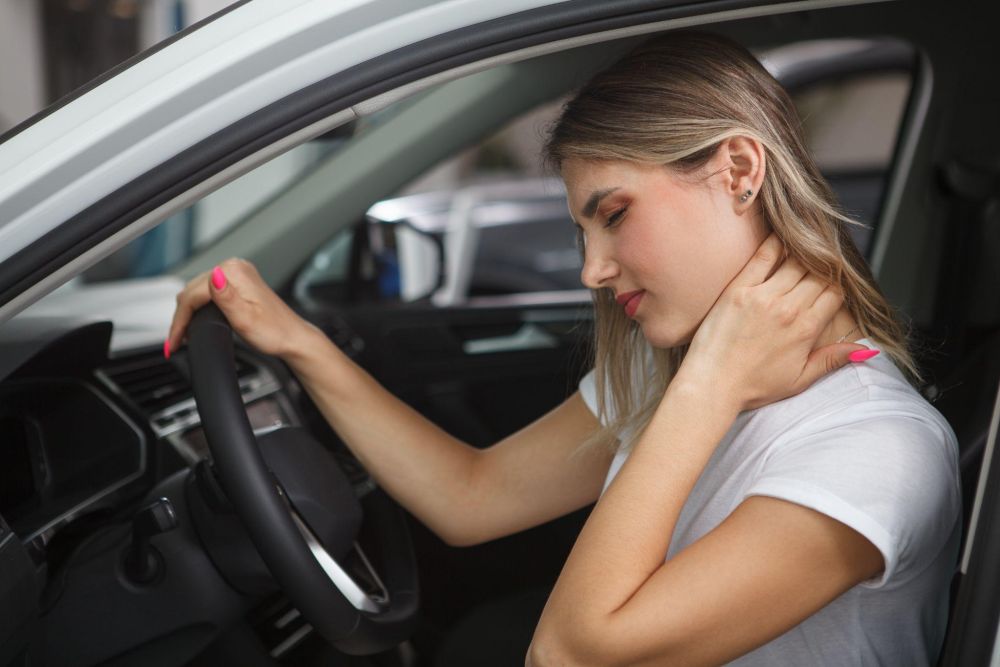 Sore neck after a car accident