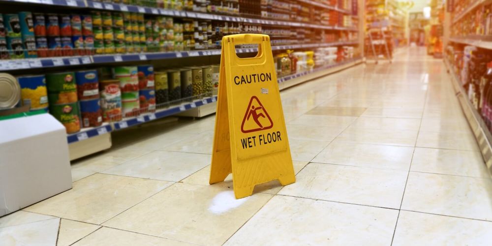 wet floor sign