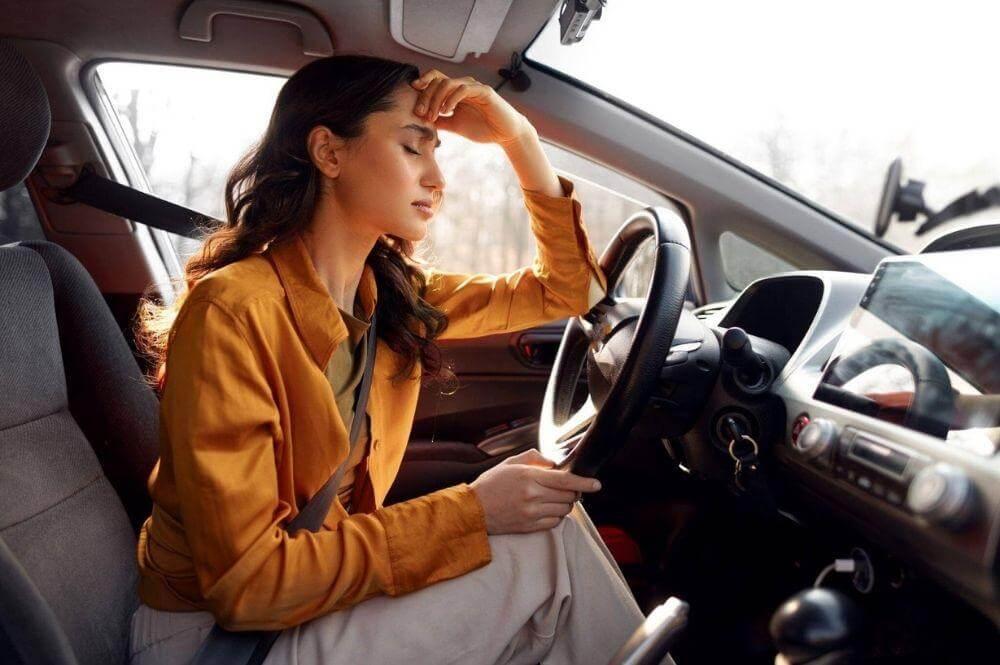 Woman in driver